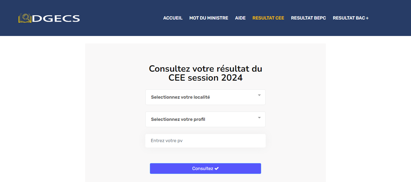 Résultats CEE Guinée 2024